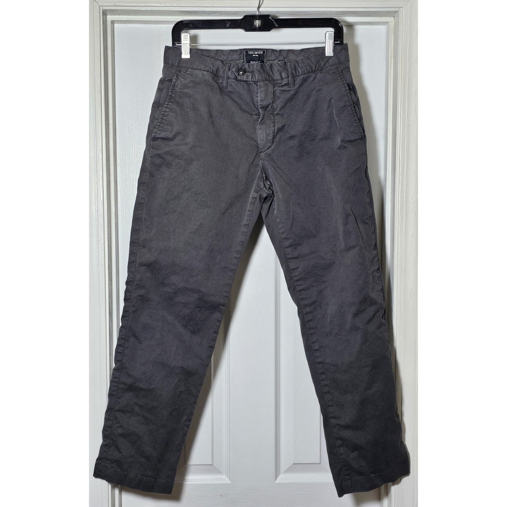Todd‎ Snyder Slim Fit Cotton 30x32 Grey Flat Measures 28" Inseam Chino Pants